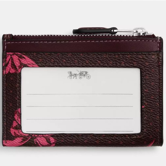 Coach Mini Skinny Id Case With Bow Print nwt in packaging - Picture 2 of 5